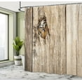 thumbnail image 4 of Ambesonne Savannah Shower Curtain, Siberian Wild Tiger Eye, 69"Wx70"L, Tan, 4 of 4