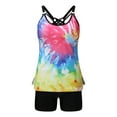 thumbnail image 3 of VerPetridure Tankini Bathing Suits for Women Floral Print Swimsuits Two Pieces Modest Swimming Wear Sports Tank Tops with Boyshorts, 3 of 9