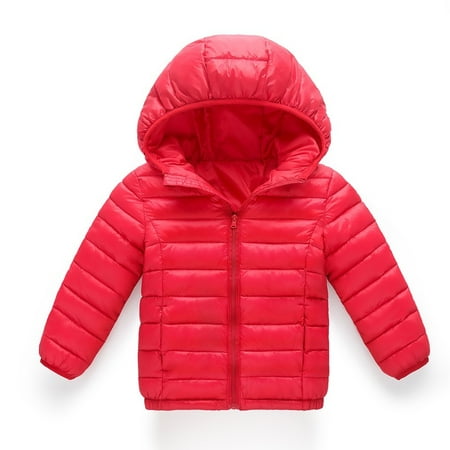 

RPVATI Baby Toddler Child Children Kids Zip Up Thicken Long Sleeve Coat Hooded Jacket Padded Warm Winter Clothes 18M-8Y