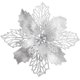 thumbnail image 1 of Flores artificiales con purpurina para decoración del hogar, adornos navideños para árbol de Navidad y Año Nuevo, 16 piezas, 1 of 4