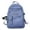 Blue, variant on Large Capacity Schoolbag Female Korean Version Of High School Students Junior High School Students Shoulder Bag Multi-Pocket Backpacks(White)