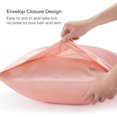 thumbnail image 5 of QCQHDU Silk Pillowcase for Hair and Skin, Mulberry Silk Pillow Cases Standard Size Set of 2 Pack, Super Soft Pillow Case with Envelope Closure Gifts for Women Men (20'' x26'', Coral), 5 of 7