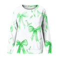 thumbnail image 5 of YUGYXL Womens Long Sleeve Tops Plus Size Y2k Cute Print Sweatshirts Fall Pullover Crewneck Vintage Shirts Tops Green XXL, 5 of 5