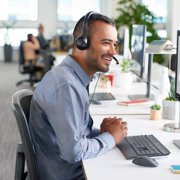 Logitech Over-Ear USB Headset with Noise Cancelling Microphone, Black, 2 Pack