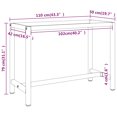 thumbnail image 4 of vidaXL Work Bench Frame Matte Black and Matte Red 110x50x79 cm Metal, 4 of 5