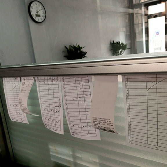 Masteelf Kitchen Slide Check Rack Restaurant Ticket Holder for Streamlined Order Management Aluminum Order Rack Receipt Holder for Cafes Pubs Offices