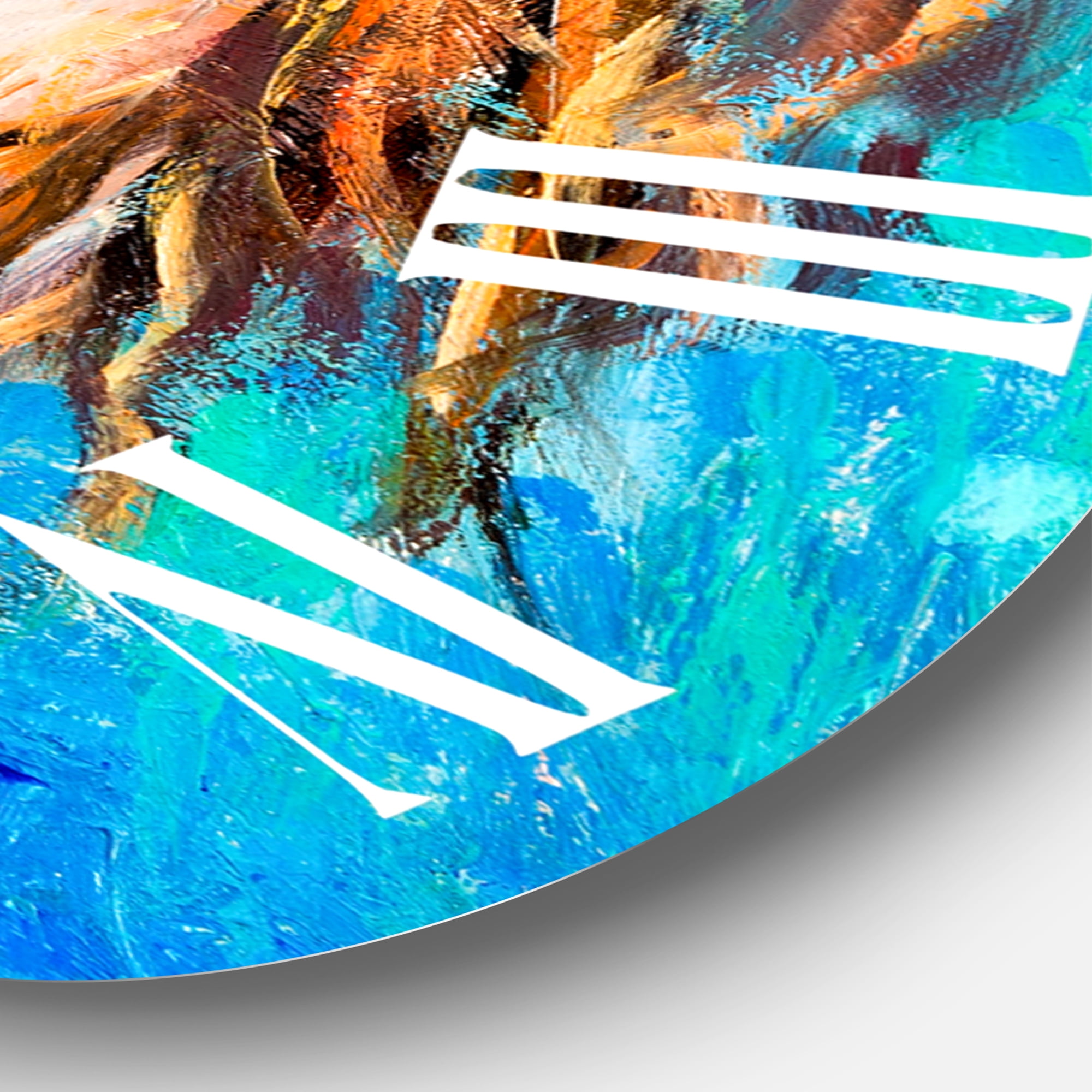 Designart 1 in Modern,Contemporary Wall Clock