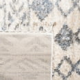 thumbnail image 6 of SAFAVIEH Berber Fringe Tatjana Aztec Shag Area Rug, Cream/Navy, 6'7" x 6'7" Square, 6 of 10