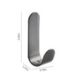 thumbnail image 3 of LACKUST Bathroom Hooks for Shower on Sale,5 Pack Towel Hooks/Bathroom Hooks with 2 Adhesive Strips,Hooks for Organizing Living Room,Dormitory and Bathroom(3ml),Gray, 3 of 6