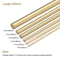 thumbnail image 2 of 6Pack Brass Round Rods, 2mm to 8mm Diameter 250mm Length Brass Rod for DIY, 2 of 5