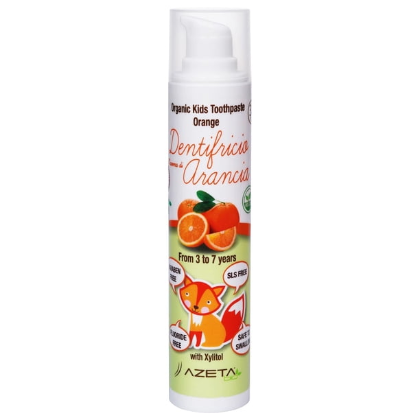 Organic Toothpaste Orange 3-7 yr airless - AZETAbio - Baby Line - 50 ml ...