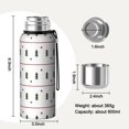 thumbnail image 7 of Christmas 20oz Stainless Steel Thermal Bottle with Tea Filter and Cup Lid, Vacuum Insulated Coffee Mug with 316L Inner Liner, Leakproof Travel Thermos for Office, Commute & Outdoor, 7 of 7