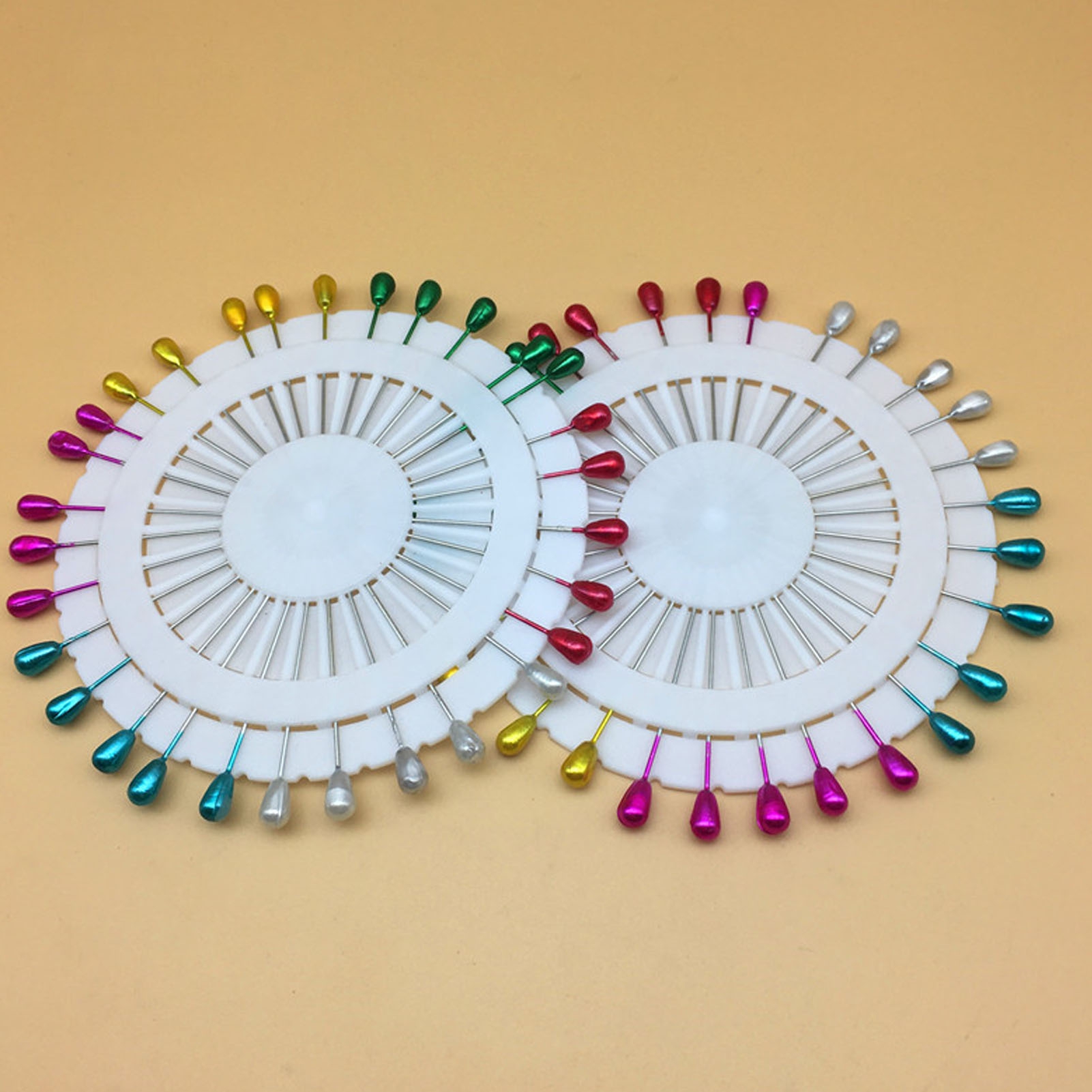 Jiaroswwei 30Pcs/Box Pins Decorative Minimalistic Alloy Love Heart Bead