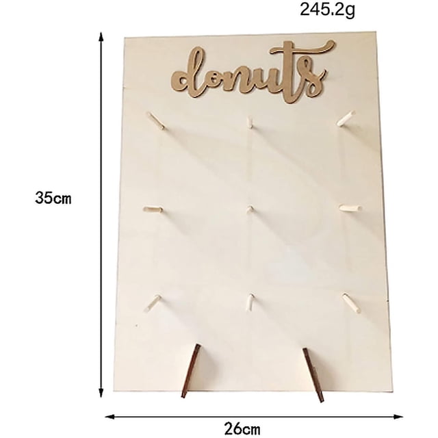Donut de madera Decoración Donut Soporte de pared Soporte Snack Rack ZefeiWu 8390606199355