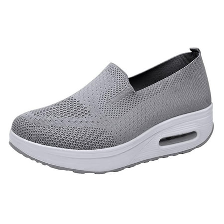 

KBKYBUYZ Basis Women Mesh Casual Shoe Thick Bottom Rocking Shoe Student Working Comfortable Elegant Shoes