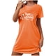 thumbnail image 2 of Camisón corto de talla grande para mujer, camisón de manga corta con estampado de pecho a la moda, camisón para mujer, 2 of 5