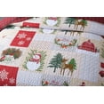 thumbnail image 4 of MarCielo 3 Piece Christmas Quilt Set Bedspread Set By013, 4 of 4