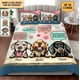 thumbnail image 2 of Juego de cama personalizado con dibujo de pata de perro, regalo personalizado para amantes de los perros, perro, 2 of 2