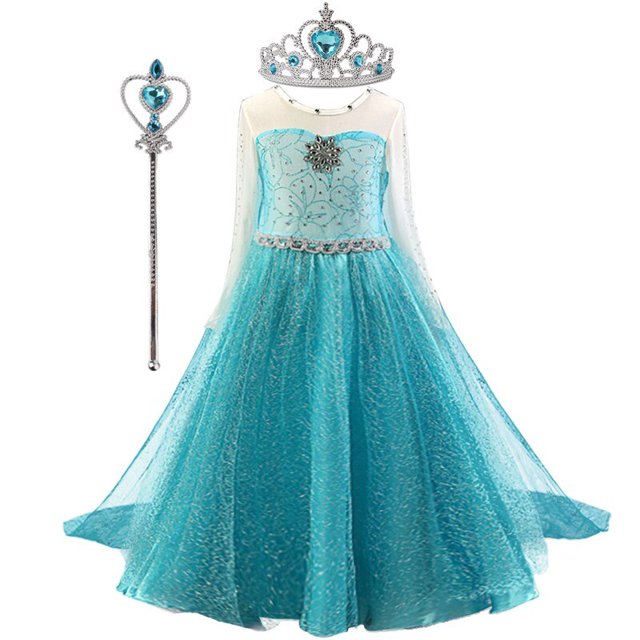 Disfraces de Blancanieves para niñas, vestido de princesa de la Bella Durmiente, Elsa/Anna, 4 a 10 años, 2023 Fivean unisex