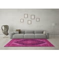 thumbnail image 3 of Ahgly Company Indoor Rectangle Medallion Pink Traditional Area Rugs, 5' x 7', 3 of 4