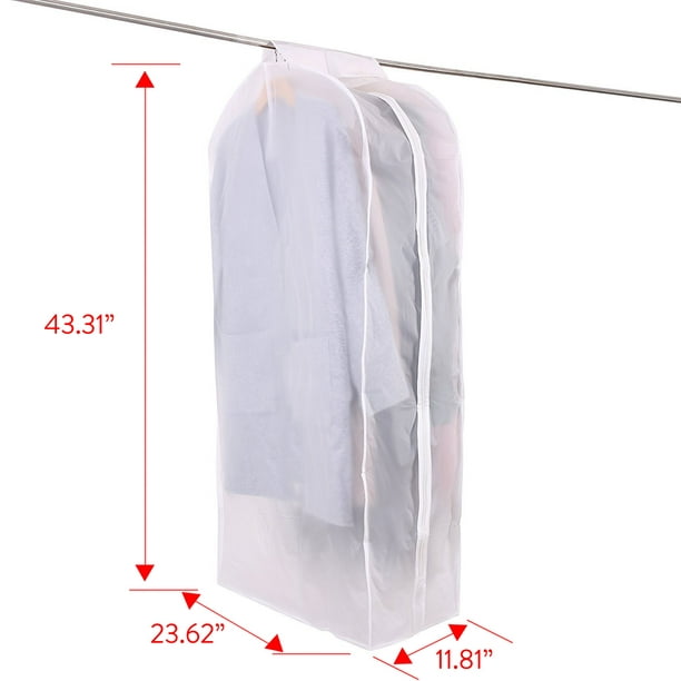 Acheter Housse en plastique transparent anti-poussière, 20 pièces, housse  de protection pour costume/robe, sac à vêtements, protection de rangement
