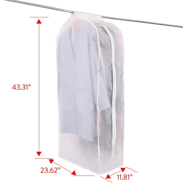 Acheter Housse en plastique transparent anti-poussière, 20 pièces, housse  de protection pour costume/robe, sac à vêtements, protection de rangement