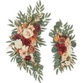 thumbnail image 1 of Ting's time Wedding Arch Flowers Set of 2 Flower Swag Arrangements Burnt Orange Wedding Welcome Signs Terracotta Flowers for Wedding Ceremony and Reception Backdrop, 1 of 6