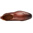 thumbnail image 3 of Santimon Genuine Leather Chelsea Boots Casual Ankle Boots Classic Men Oxford Boots Brown 11.5 US, 3 of 8