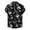 Black, variant on toraway Mens Shirts Casual Stylish Fall Turtle Fall Clothes for Men Men's Casual Geometric Printed Shirt Short Sleeve Single Turn-down Collar Shirt XXL