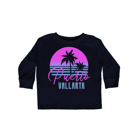 

Inktastic Retro 80s Puerto Vallarta Gift Toddler Boy or Toddler Girl Long Sleeve T-Shirt