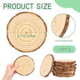 thumbnail image 2 of Rebanadas de madera FSWCCK sin acabado para manualidades navideñas (12-14 cm), 2 of 7