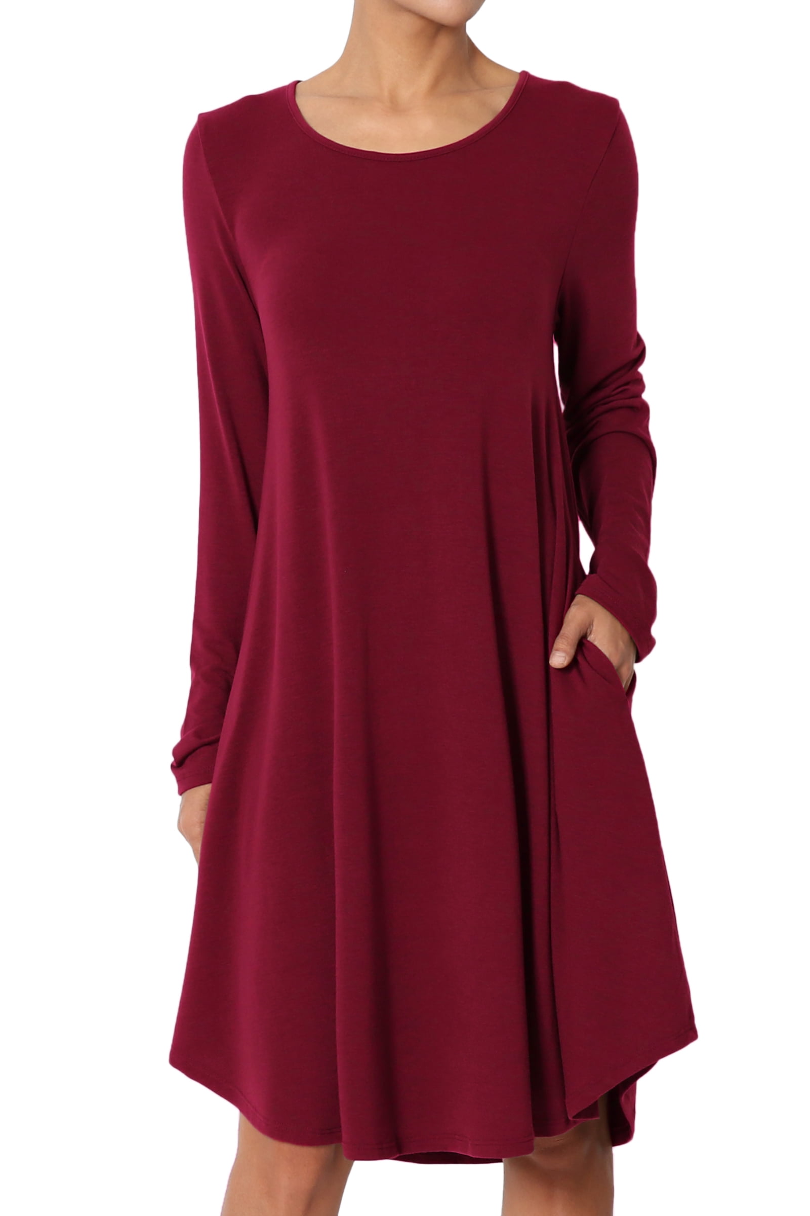 red t shirt dress walmart