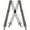 Heather Gray, variant on Suspenders for Men - 48" Adjustable Straps 1 1/4" - X Back with Black Hooks