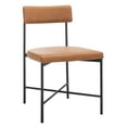 thumbnail image 4 of SAFAVIEH Archer Dining Chairs, Cognac/Black, Set of 2 (19.3 in. W x 22.5 in. D x 35 in. H), 4 of 7