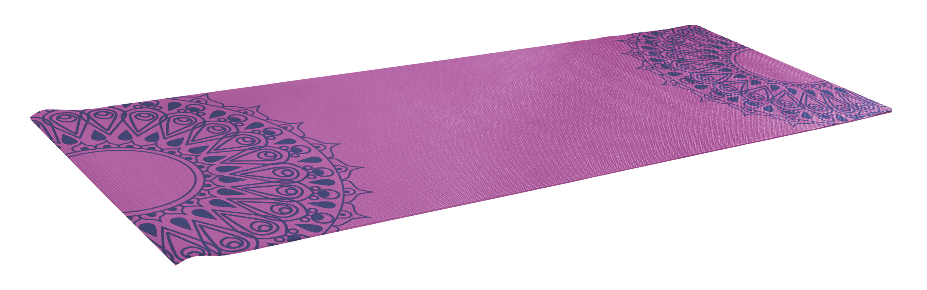 blad Doe mijn best uniek Lotus 3mm PVC Yoga Mat with Non-Slip Surface, Blue Chain Print - Walmart.com