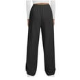 thumbnail image 4 of Women's Sweatpants Wide Leg Sweat Pants Fall Winter Clothes Baggy Elastic Waist Joggers with Pockets, 4 of 8