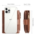 thumbnail image 3 of GAEKEAO Wallet for Women RFID Blocking Vegan Leather Bifold Card Holder Compact Zipper Pocket Wallets with 4 ID Windows, 3 of 8
