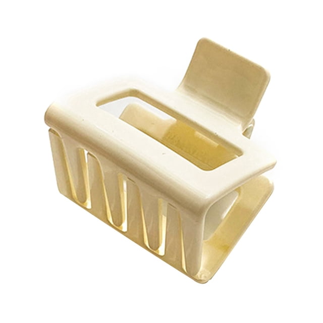 French Hair Claw Clip Small Solid Color Rectangle Hair Clamp Geometric Hair Claw
