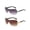 2pc (double Tea and Double Gray), variant on 1PC Women's Wraparound Y2K Futuristic Fashion Glasses, Oversized Wrap Frame Shades & Beach Accessories, Perfect for Summer Vacation, Outdoor Travel, Music Festivals, Street Style & Back to School
