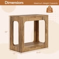 thumbnail image 3 of Costway 1 PCS 2-Tier End Table with Storage Shelf Hollow-out Design for Living Room, 3 of 10