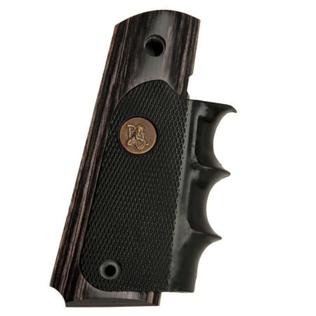 - Pachmayr Colt 1911 Grip Charcoal Silvertone Laminate