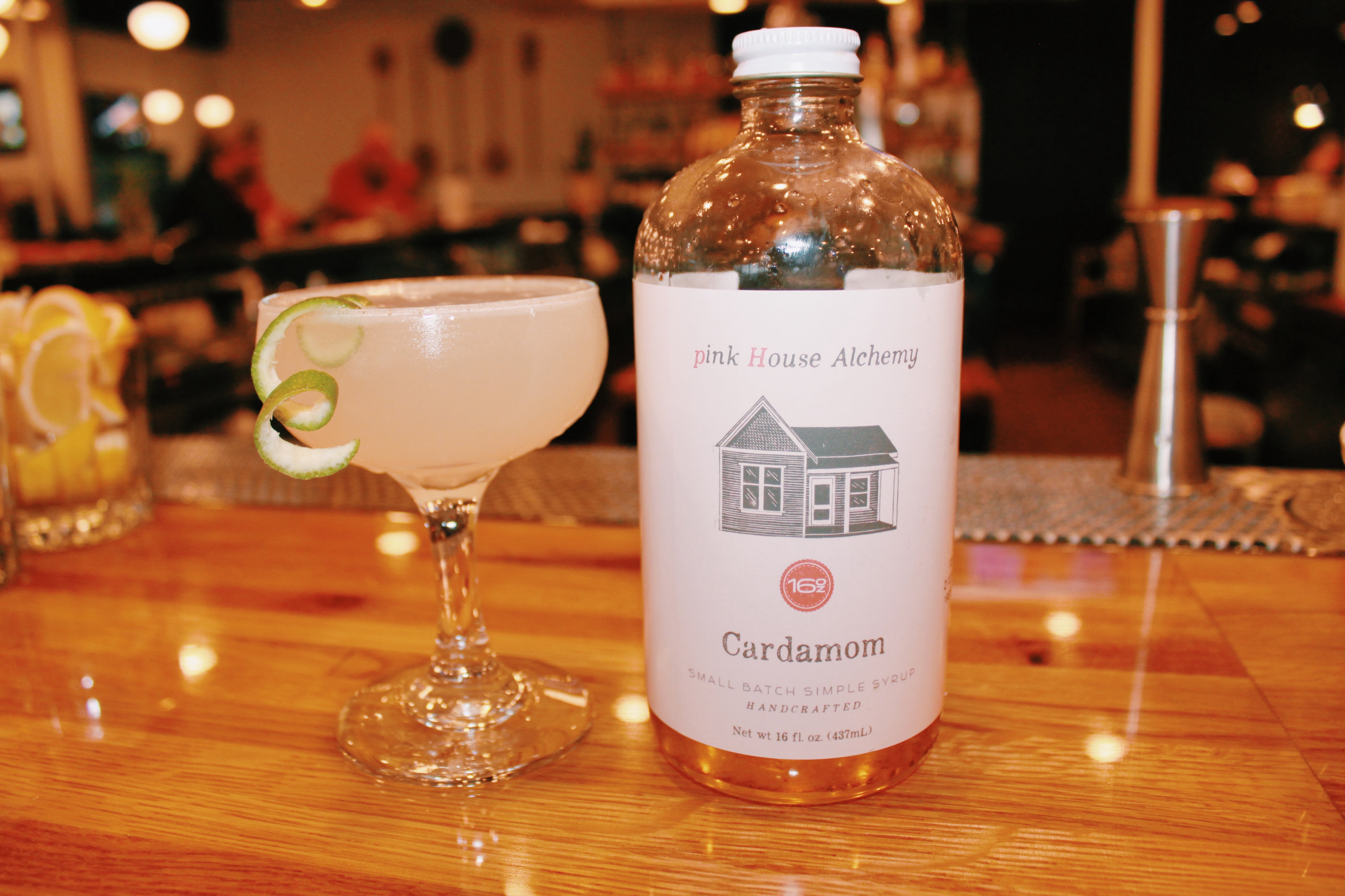 Pink House Alchemy Cardamom Simple Syrup 2 pack of 16 oz (CS2)