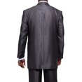 thumbnail image 2 of Milano Moda Herring Bone Stripe High Fashion Suit with Vest  Pants 5264, 2 of 5