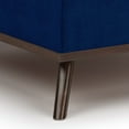 thumbnail image 6 of Simpli Home Owen 36" W Mid Century Coffee Table Storage Ottoman in Blue Velvet Fabric, 6 of 11