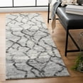 thumbnail image 4 of SAFAVIEH Retro Daphne Abstract Area Rug, Light Grey/Black, 4' x 6', 4 of 10
