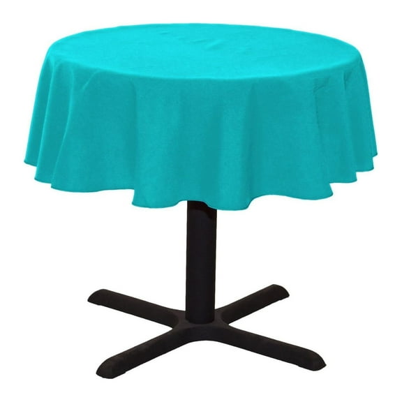 Tablecloth Polyester Round Seamless (One Piece) 64 Inch Turquoise By Broward Linens