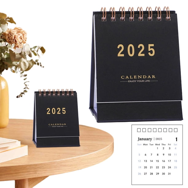 Planificador Del Calendario La Mesa Voltaje 2025 Multifunción Exquisito Portátil para Oficina en Casa