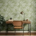 thumbnail image 3 of S4Sassy Self-Stick Decorative Wallpaper, Leaves Wall Paper, Vinyl Waterproof Contact Paper, Green, 25"X 360" Removable Renter Friendly Walls Covering For Bedroom, Dining Room, 3 of 9