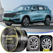 Tire Protection Gel, UV Defense Tire Gel, Multi-Functional Tire Nourishing Cream, Long-Lasting Tire Shine, Easy Apply Tire Care Product, Safe for All Tire Types