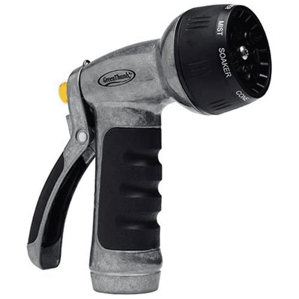 Green Thumb 00451-GT 7-Pattern Adjustable Hose Nozzle, Heavy-Duty Metal - Quantity 1